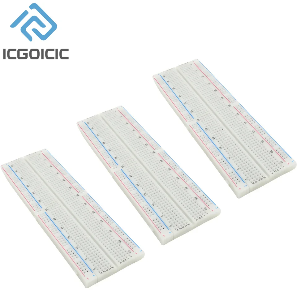 1-10PCS Breadboard 830 Point PCB Bread Board MB-102 Prototype PCB Solderless Breadboard Protoboard Circuit PCB DIY Kit - Image 8