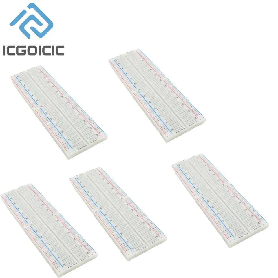 1-10PCS Breadboard 830 Point PCB Bread Board MB-102 Prototype PCB Solderless Breadboard Protoboard Circuit PCB DIY Kit - Image 9