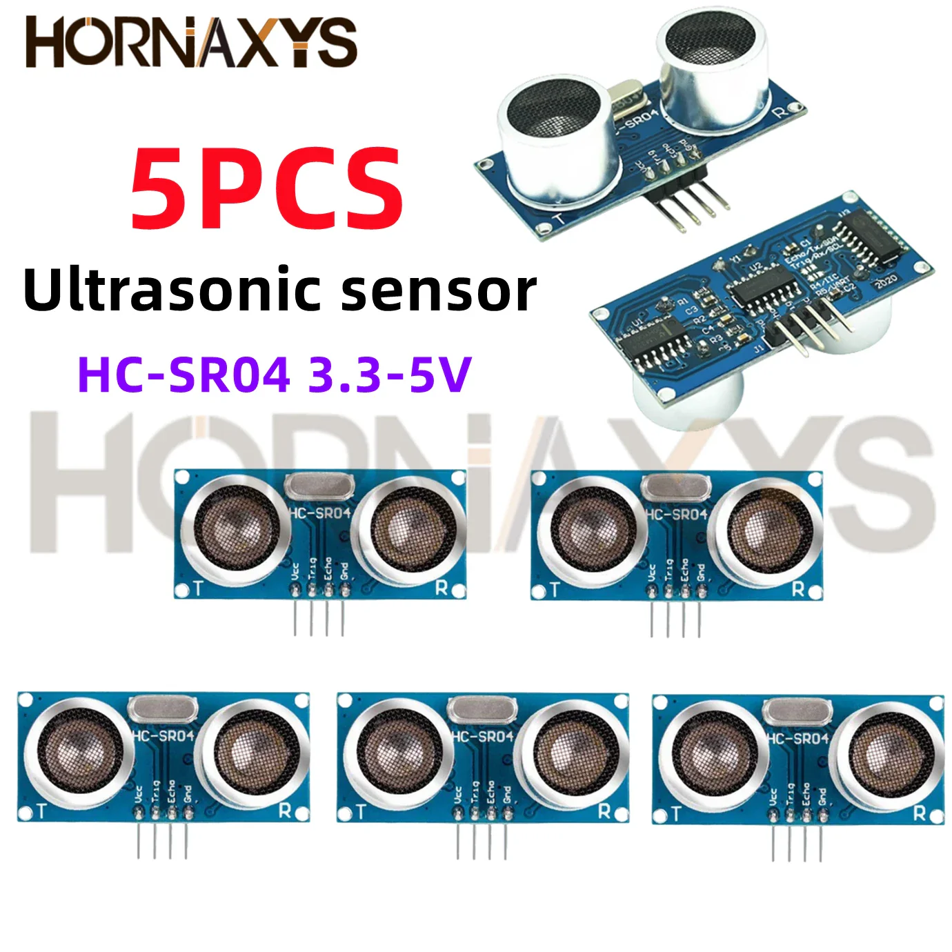 1-10PCS/Ultrasonic sensor HC-SR04 HCSR04 to world Wave Detector Ranging Module  HC SR04 Distance Sensor For Arduino 3.3V-5V - Image 3