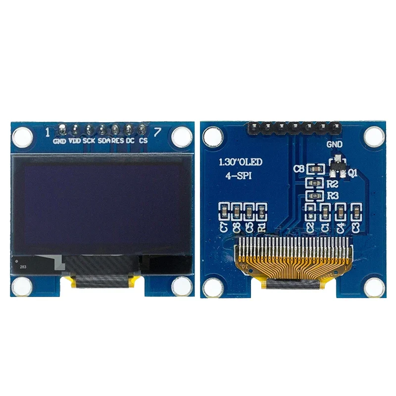 1.3" OLED Module 1.3 inch Display Module White/Blue 128X64SPI/IIC I2C Communicate Color 1.3 Inch OLED LCD LED Display Module - Image 3