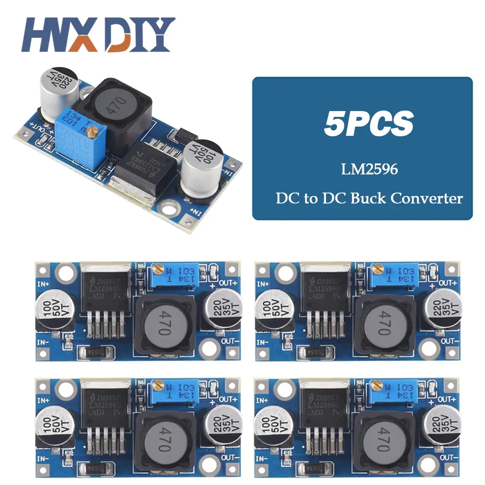 1/5/10pcs LM2596 DC to DC Buck Converter 3.0-40V to 1.5-35V Power Supply Step Down Module - Image 2