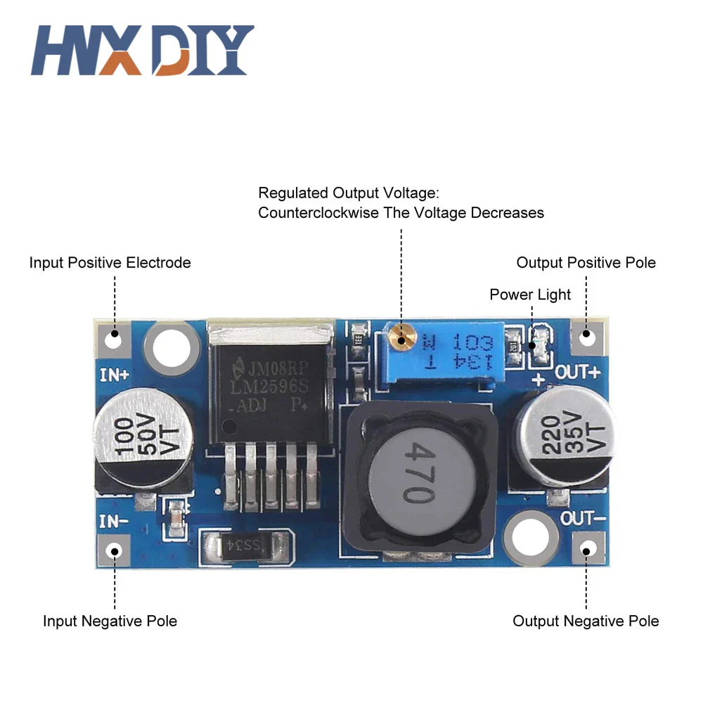 1/5/10pcs LM2596 DC to DC Buck Converter 3.0-40V to 1.5-35V Power Supply Step Down Module - Image 3