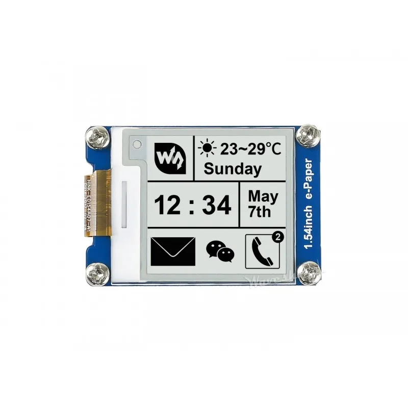 1.54-inch e-paper with 200x200 resolution, red, black and white. SPI Interface - Image 5