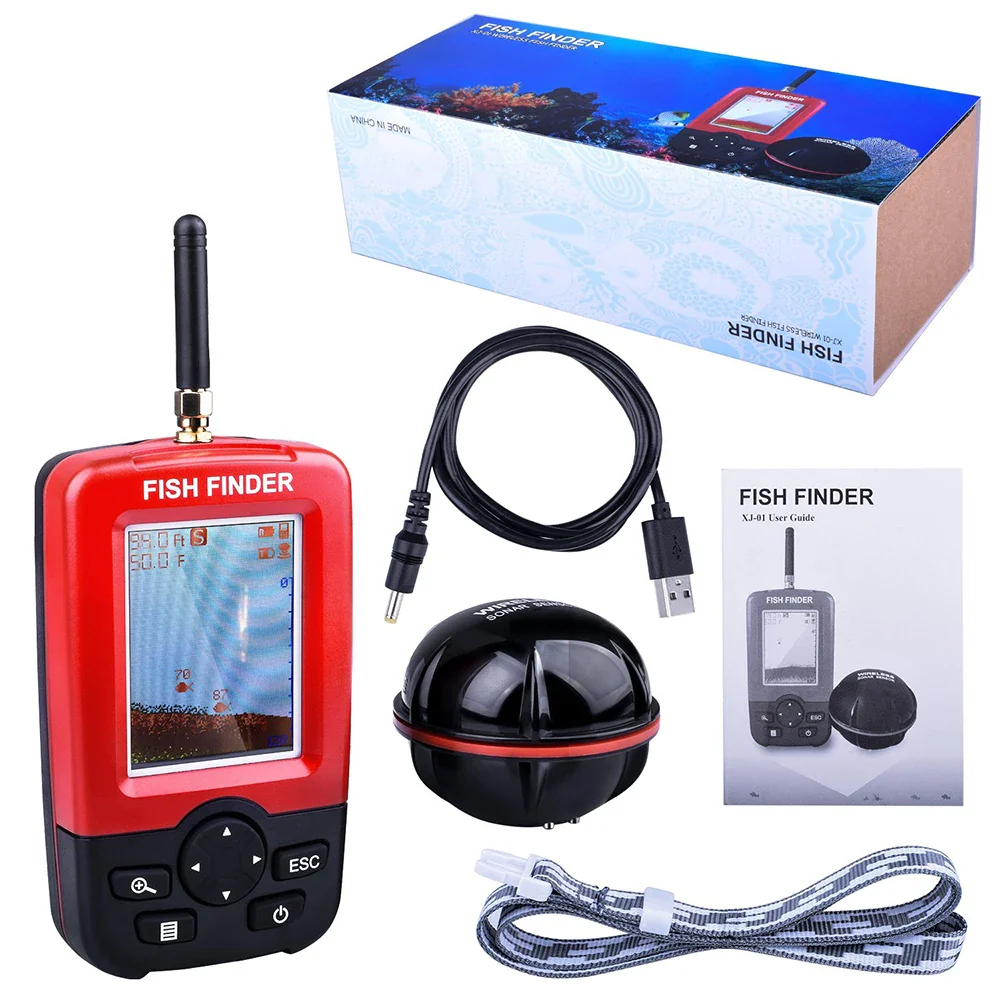 100M Portable Sonar Fish Finders Fishing lure Echo Sounder Fishing Finder Alarm Transducer Lake Sea Fishing - Image 6