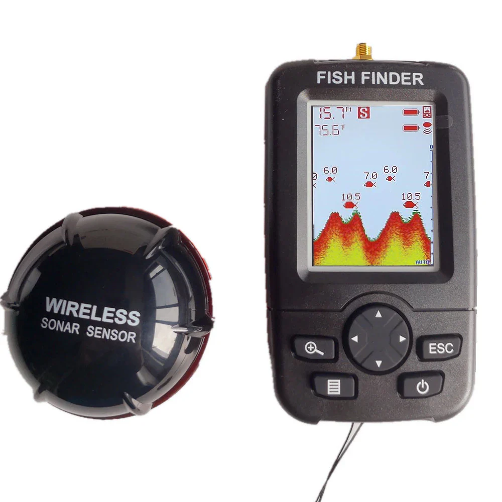 100M Portable Sonar Fish Finders Fishing lure Echo Sounder Fishing Finder Alarm Transducer Lake Sea Fishing - Image 8