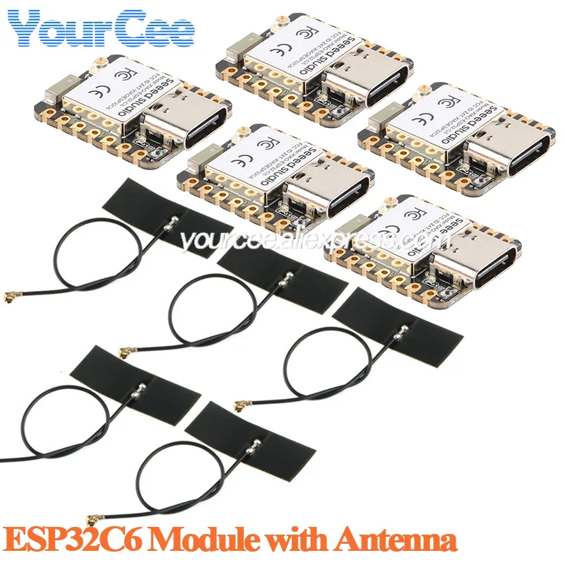 10pcs/1pc ESP32 Seeed Studio XIAO ESP32C6 WiFi 6+Bluetooth-compatible Ble 5 Zigbee Matter Wireless Development Board esp32C3 - Image 25