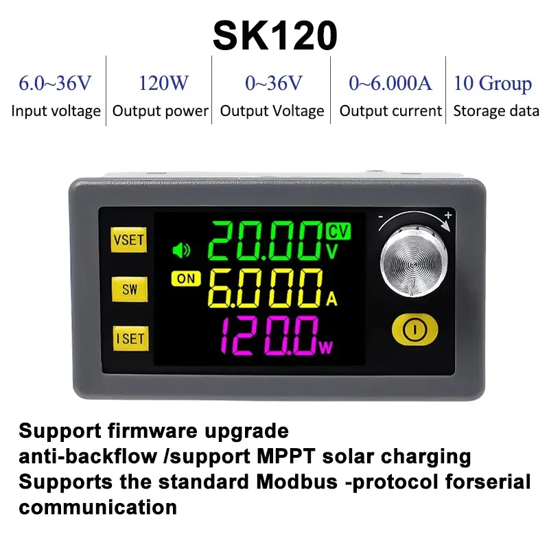 120W Buck Boost Converter Adjustable Regulated Power Supply Input Constant Voltage Constant Current Solar Charging Module - Image 7