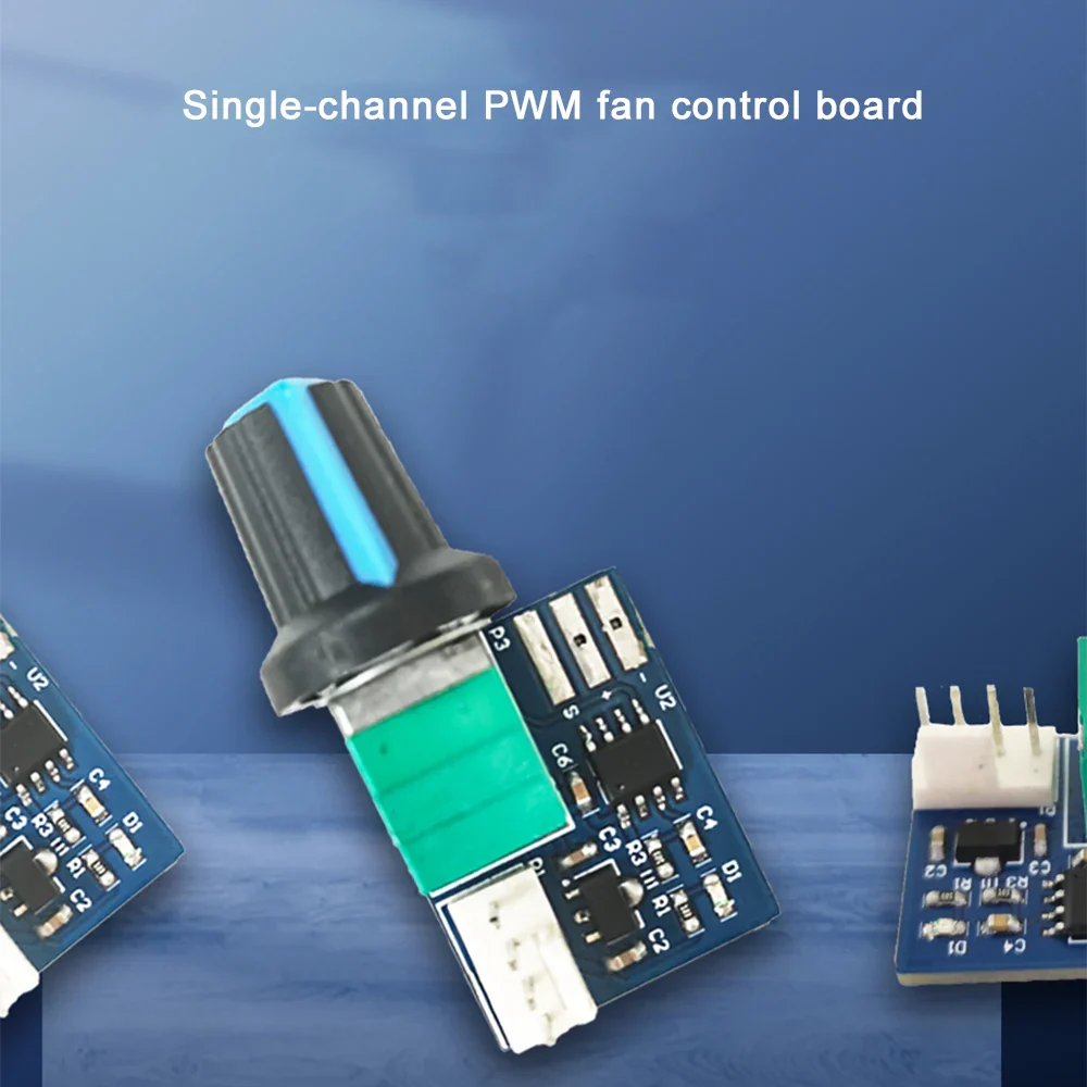 12V Single Channel PWM Fan Speed Controller with 25KHZ Frequency Duty Cycle Adjustable from 0% to 97% - Image 2