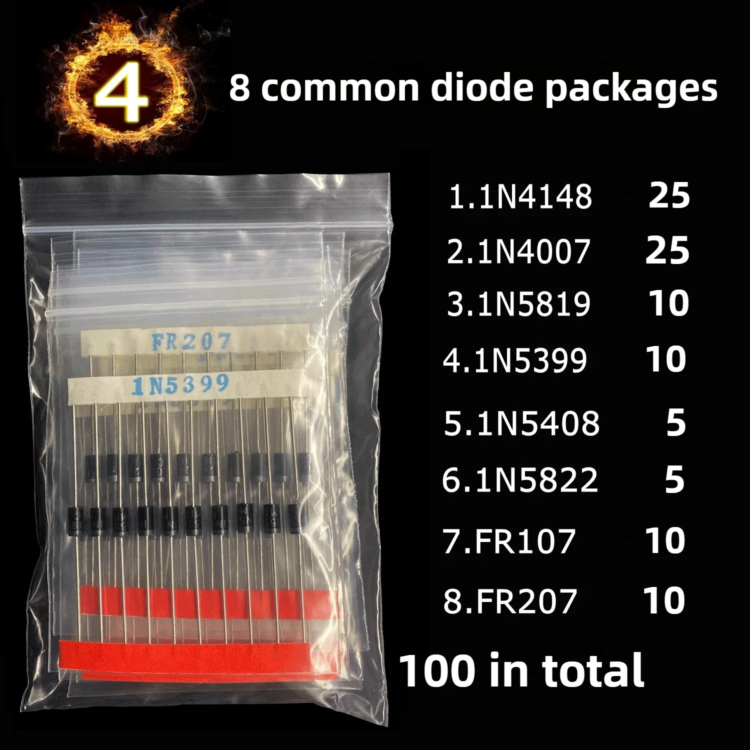 1500Pcs Electronic Components Starter Kit Resistor Capacitor LED Diode Transistor Assortment Pack for DIY Arduino - Image 10