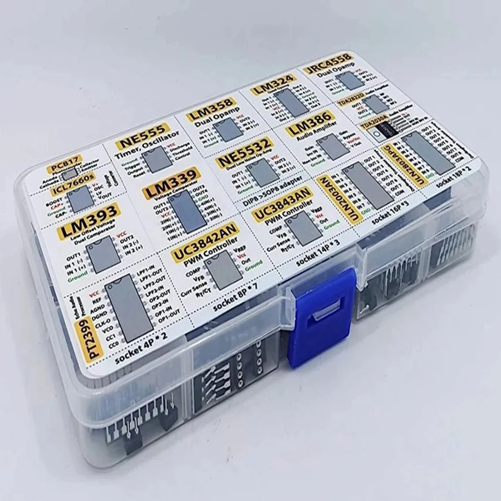 150pcs Integrated Circuits Chips Boxed PC817 ICL7660 NE555 LM358 JRC4558 LM393 LM339 Repair Appliances - Image 3