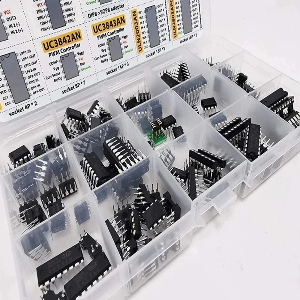150pcs Integrated Circuits Chips Boxed PC817 ICL7660 NE555 LM358 JRC4558 LM393 LM339 Repair Appliances - Image 4