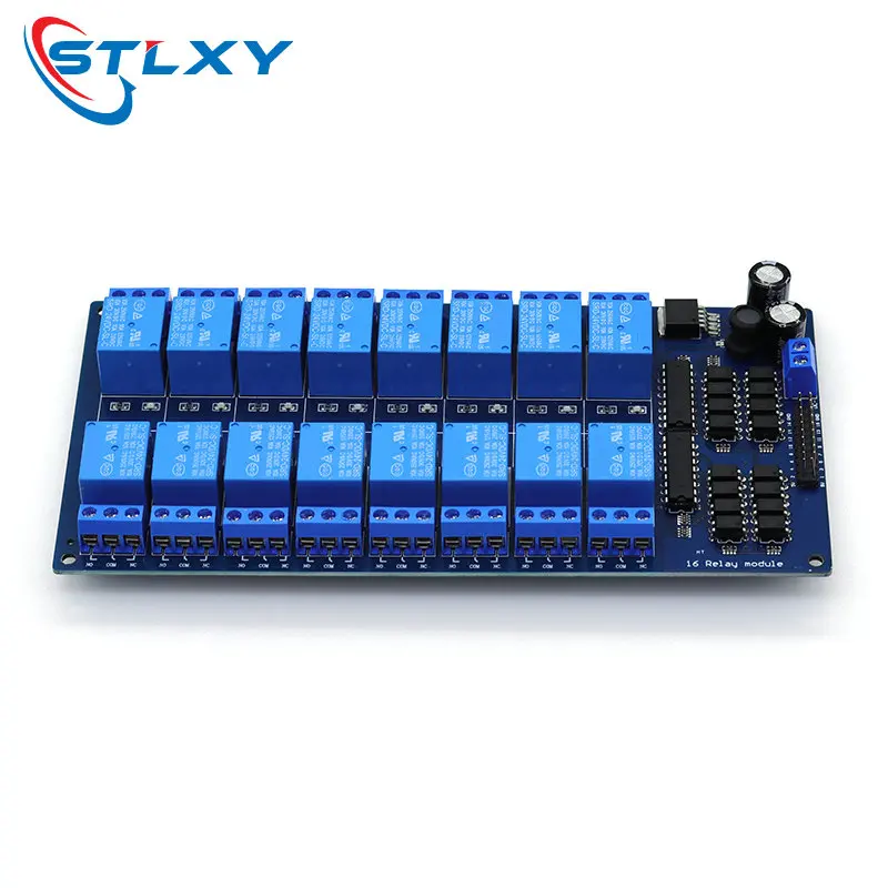 16 Channel Relay Shield Module DC 5V 12V 24V with Optocoupler LM2576 Microcontrollers Interface Power Relay For Arduino DIY Kit - Image 2