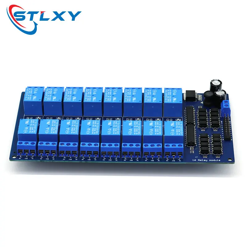 16 Channel Relay Shield Module DC 5V 12V 24V with Optocoupler LM2576 Microcontrollers Interface Power Relay For Arduino DIY Kit - Image 6
