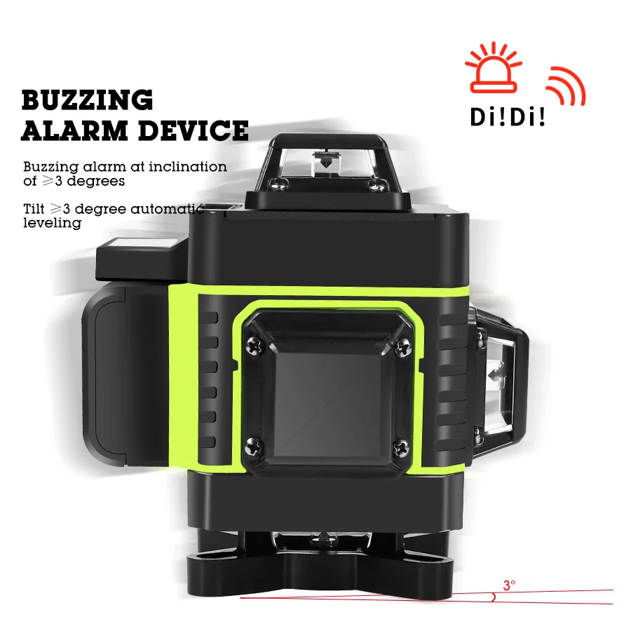 16 Lines 4D 360 Horizontal And Vertical Laser Level green line SelfLeveling  Super Powerful Laser level green Beam laser level - Image 5