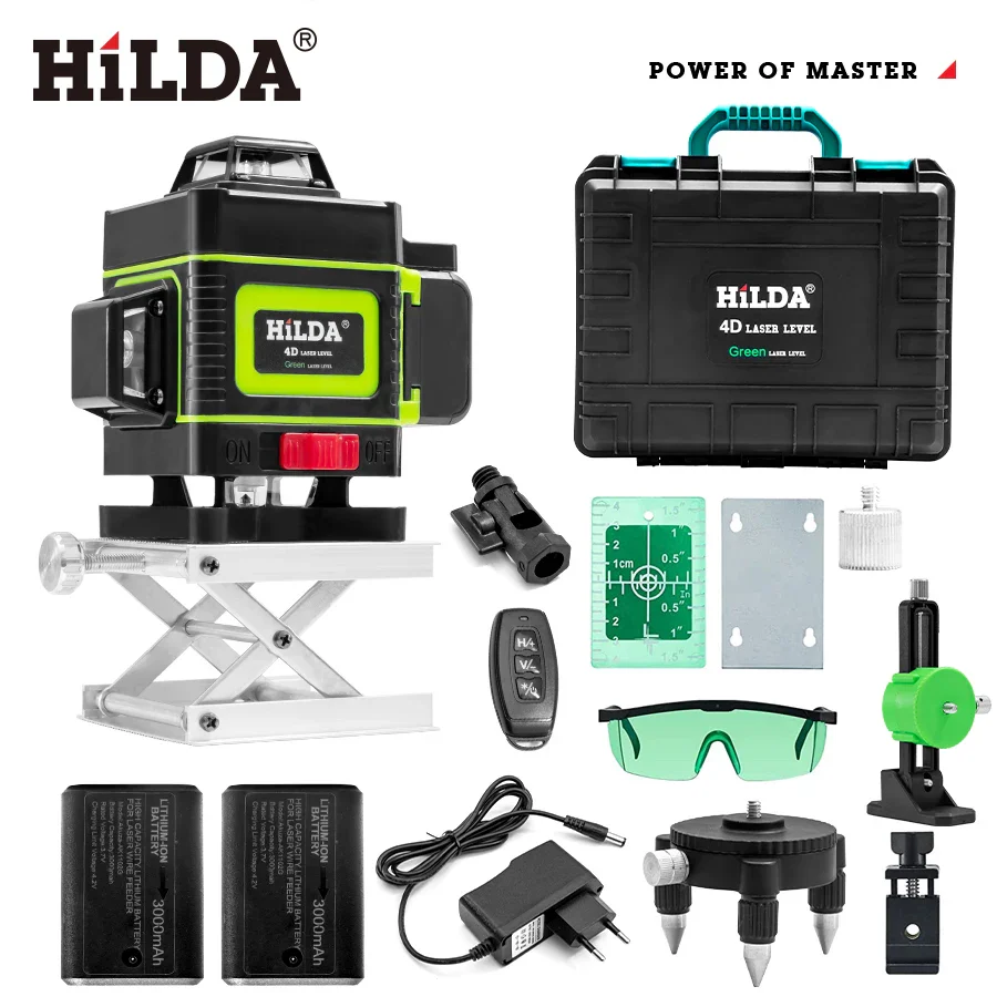 16 Lines 4D 360 Horizontal And Vertical Laser Level green line SelfLeveling  Super Powerful Laser level green Beam laser level - Image 7