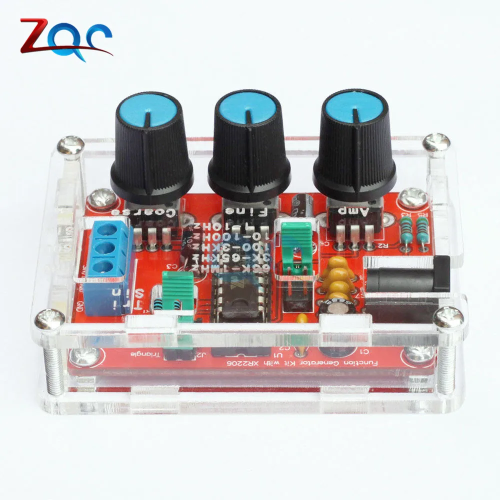 1Hz -1MHz XR2206 Function Signal Generator DIY Kit Sine/Triangle/Square Output Signal Generator Adjustable Frequency Amplitude - Image 4