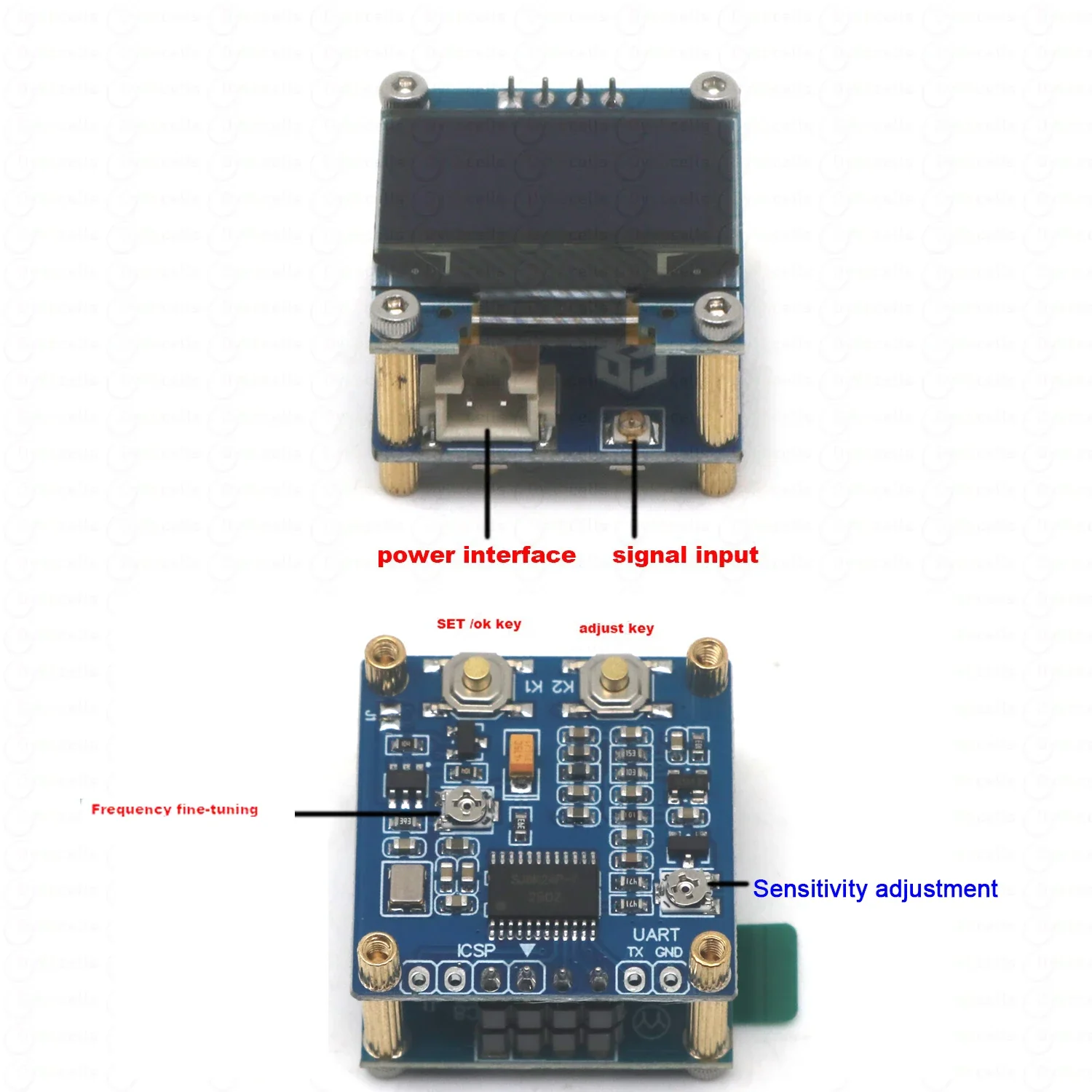 1kHz~100Mhz Frequency Counter OLED Display RF Signal Frequency Meter Measurement LF MF‌ HF VHF FM Ham Radio Medium short wave ﻿\ - Image 4
