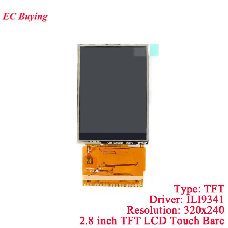 2.8 Inch 2.8" TFT Color LCD Touch Screen Display Module 320*240 ILI9341 Driver For Arduino R3 Mega2560 Development Board - Image 2