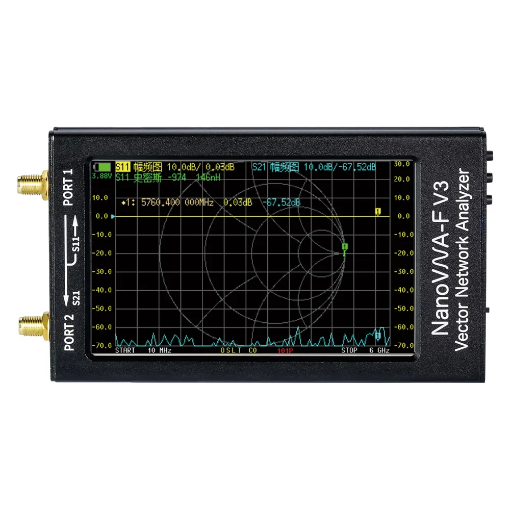 Latest NanoVNA-F V3 4.3 inch 6GHz HF VHF UHF Vector Network Analyzer Antenna Analyzer SWR - Image 3