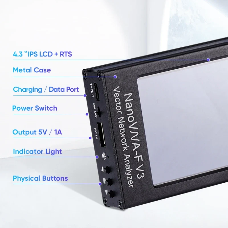 Latest NanoVNA-F V3 4.3 inch 6GHz HF VHF UHF Vector Network Analyzer Antenna Analyzer SWR - Image 4