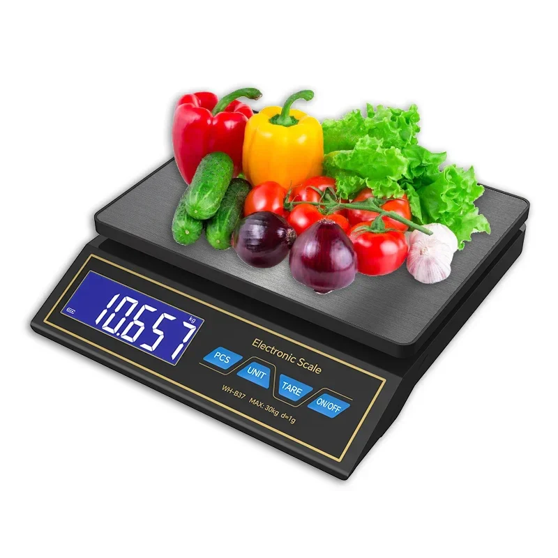 30kg/1g Digital Kitchen Scale Household Electronic Food Scale Rechargeable LCD Display Weighting Balance with Counting Function - Image 4