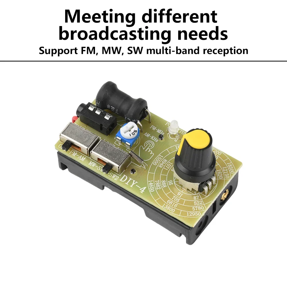 4-Band Digital FM MW SW Radio AM FM Medium Wave Shortwave Receiver broadcasts Headphone Radio Module antenna Volume Adjustable - Image 2