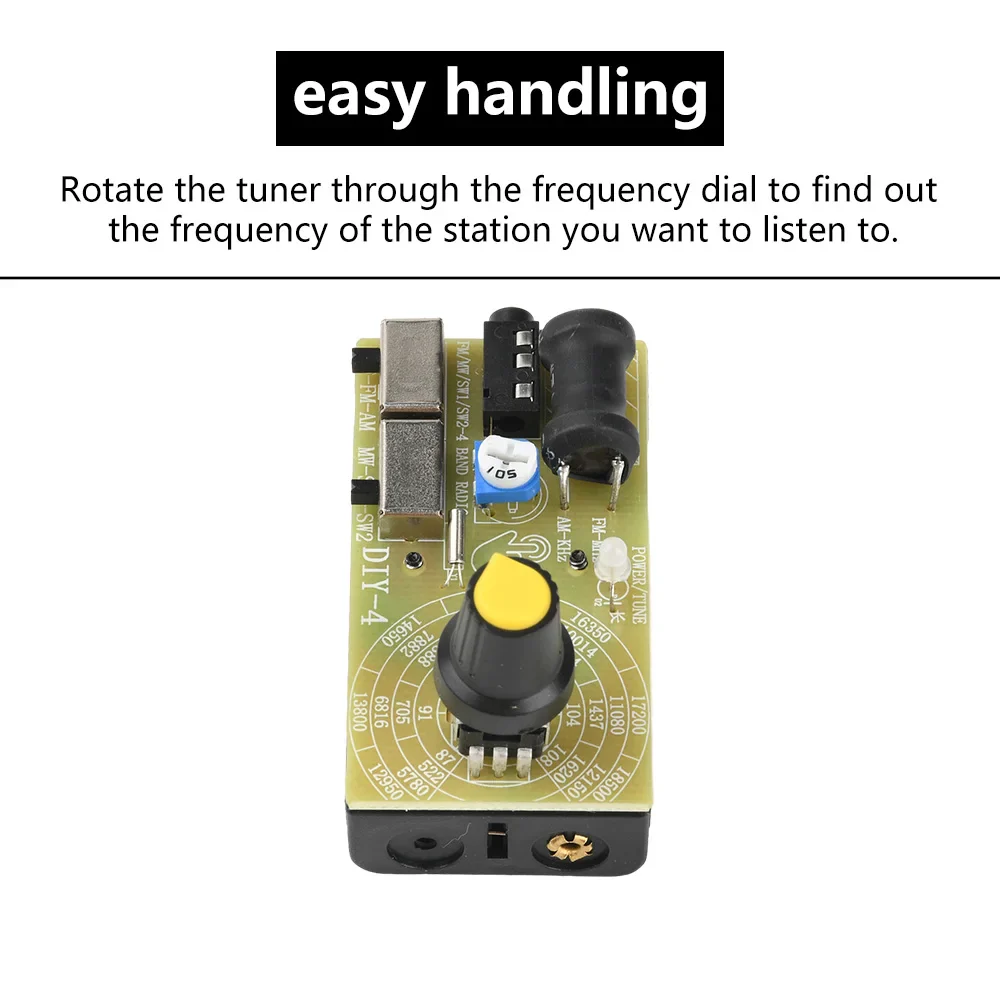 4-Band Digital FM MW SW Radio AM FM Medium Wave Shortwave Receiver broadcasts Headphone Radio Module antenna Volume Adjustable - Image 3