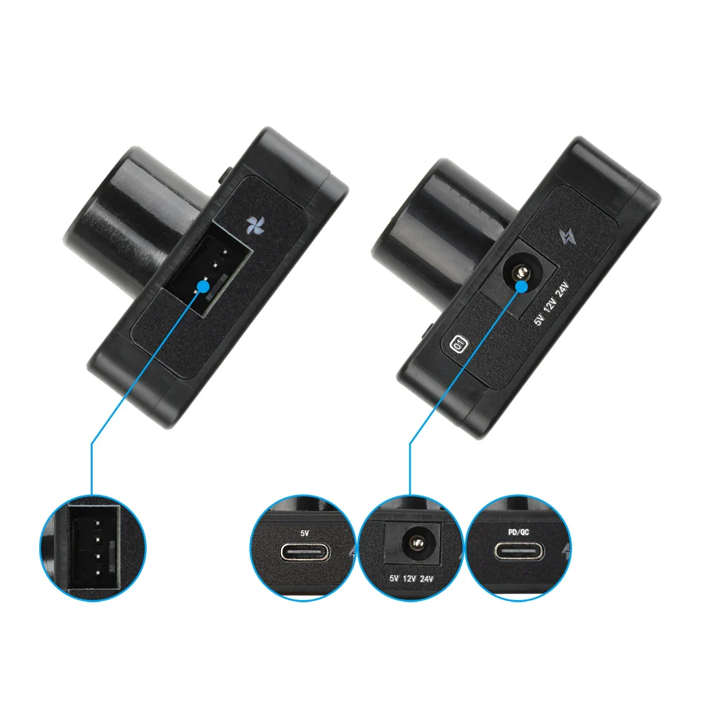 4 Wire Fan PWM Speed Controller PD QC Fast Charging Type C DC 24V 12V 5V Cooling Fan Speed Regulator - Image 4