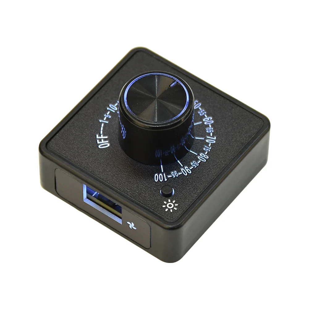 4 Wire Fan PWM Speed Controller PD QC Fast Charging Type C DC 24V 12V 5V Cooling Fan Speed Regulator - Image 7