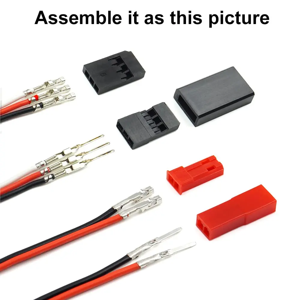 40 Sets Servo Plug Male Female Connector Crimp Pin Cable Kit Compatible JST SYP Futaba for Hitec Spektrum RC - Image 6