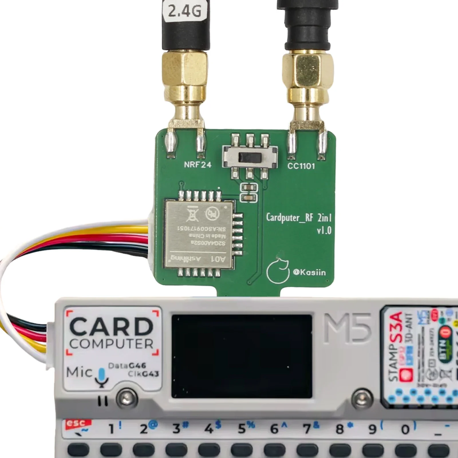 433MHz CC1101 NRF24 2-in-1 RF Module Development board for M5Stack Cardputer, Plug-and-Play Grove Port, Supports Bruce Firmware - Image 4