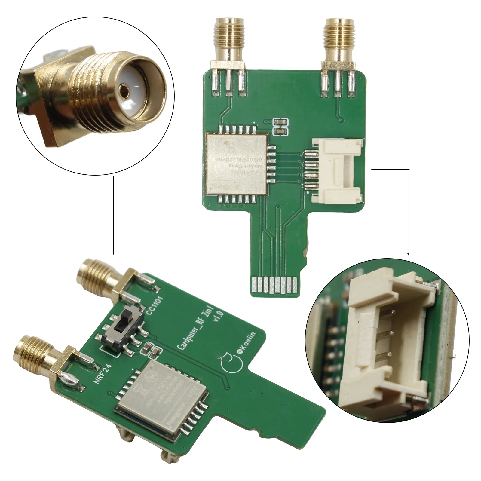 433MHz CC1101 NRF24 2-in-1 RF Module Development board for M5Stack Cardputer, Plug-and-Play Grove Port, Supports Bruce Firmware - Image 6