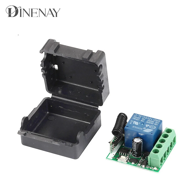 433Mhz Wireless Remote Control EV1527 Learning Code Transmitter 2 bottons DC 12V 10A RF Relay Receiver - Image 2