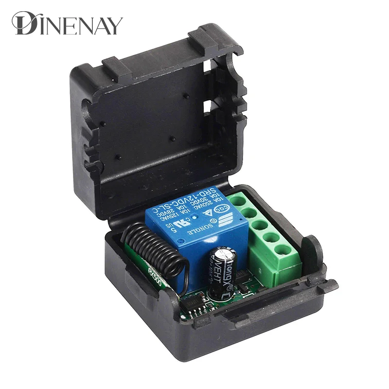 433Mhz Wireless Remote Control EV1527 Learning Code Transmitter 2 bottons DC 12V 10A RF Relay Receiver - Image 6