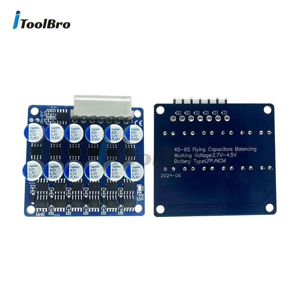 4S 6S 8S 3A BMS Lifepo4 Lithium Battery Active Balancer Equalizer 3.2V-4.4V Battery Cell Packs Balance Energy Transfer for RV - Image 4