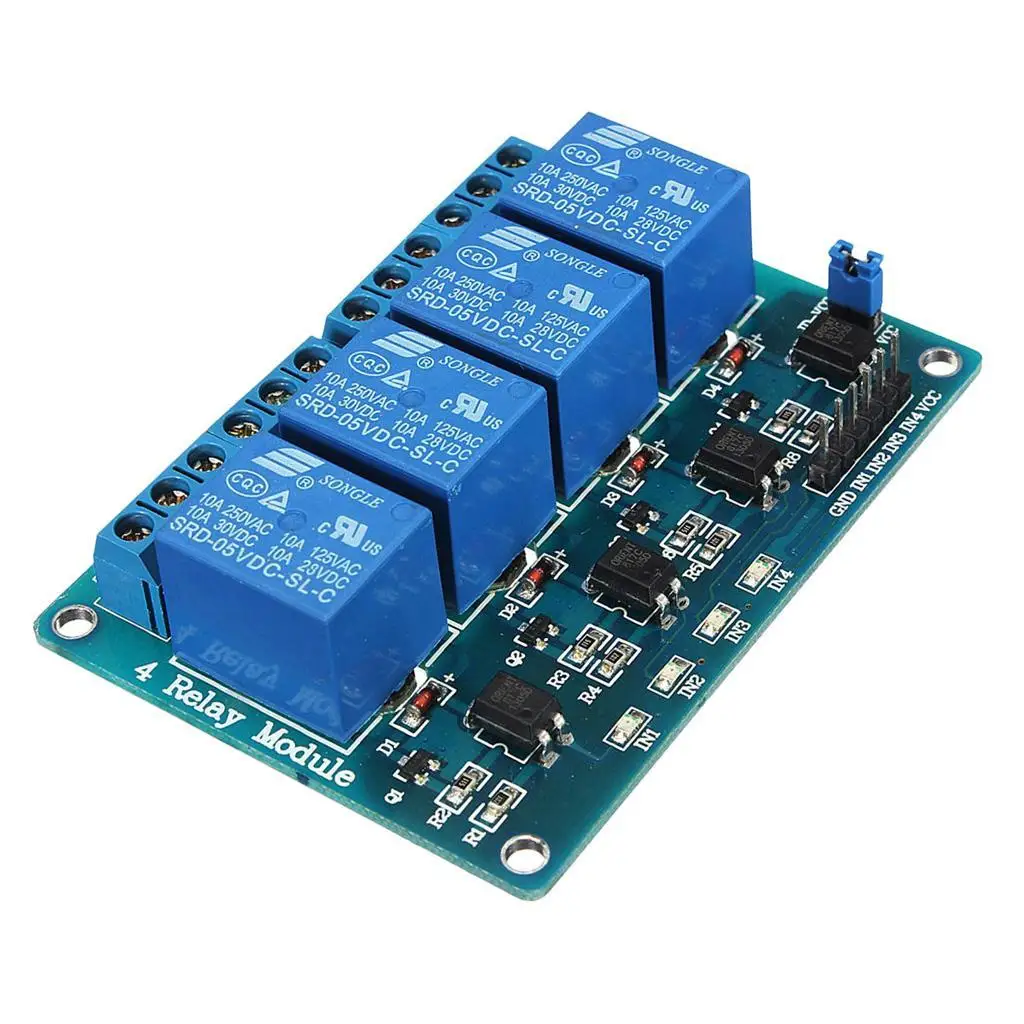 5V Relay Module for ARM Indicator 4 Channel Relay with Optocoupler - Image 5
