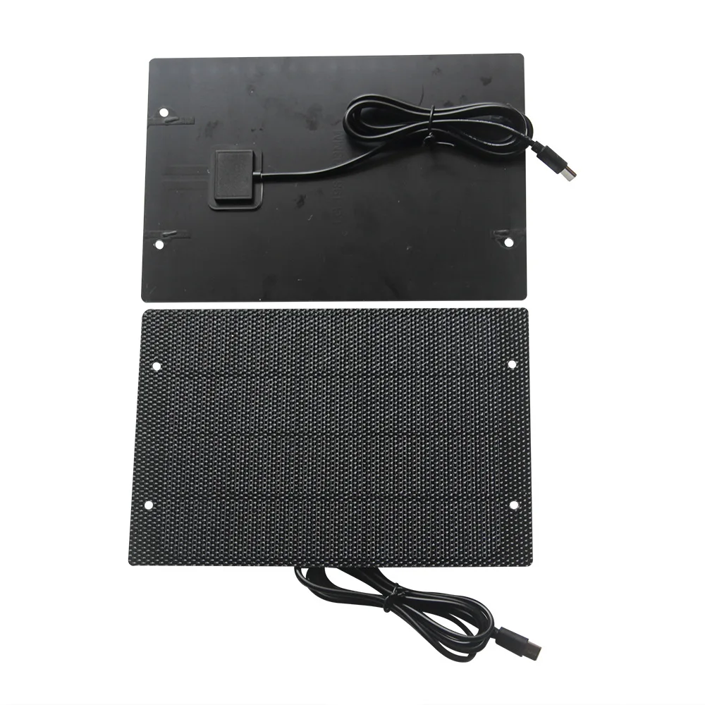 5W 5V ETFE Solar Panel Charger Type-C Output Solar Power Bank for Mobile Phone Security Camera Courtyard Streetlighs 198*133MM - Image 2