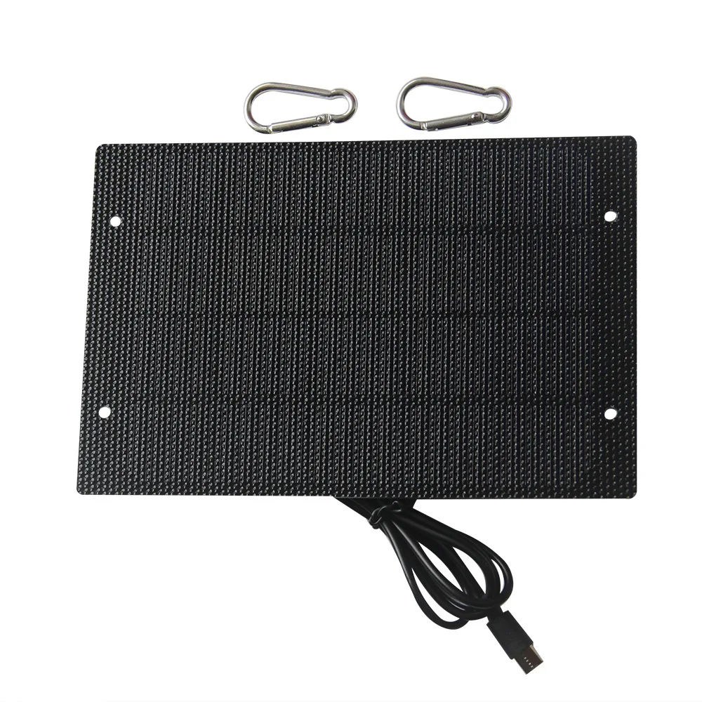 5W 5V ETFE Solar Panel Charger Type-C Output Solar Power Bank for Mobile Phone Security Camera Courtyard Streetlighs 198*133MM - Image 4