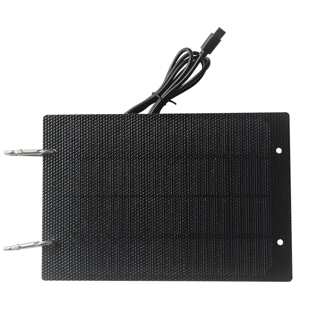 5W 5V ETFE Solar Panel Charger Type-C Output Solar Power Bank for Mobile Phone Security Camera Courtyard Streetlighs 198*133MM - Image 5