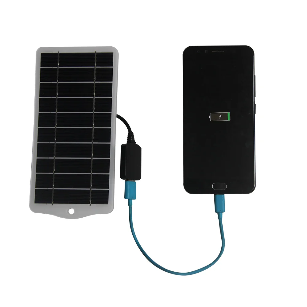 5W 5V Solar Panel Charger for iPhone Mobile Power Bank, Portable Outdoor Solar Charger 3.7V-5V Battery - Image 5