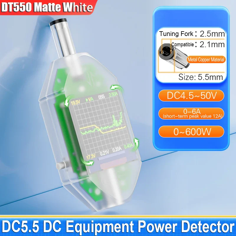600W DC4.5-50V Max 12A High Precision Digital Voltage Current Tester DC5.5x2.5 Instrument Power Capacity Meter DT550 - Image 7
