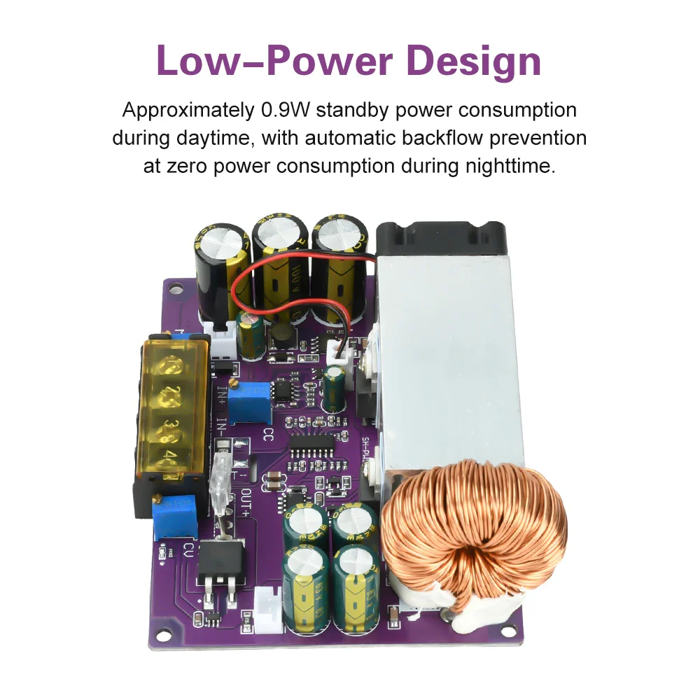 800W 25A MPPT Solar Charger Power Supply Module 18V-90V to 2-60V DC-DC Step Down Buck Converter Auto Charging Board Ideal Diode - Image 4