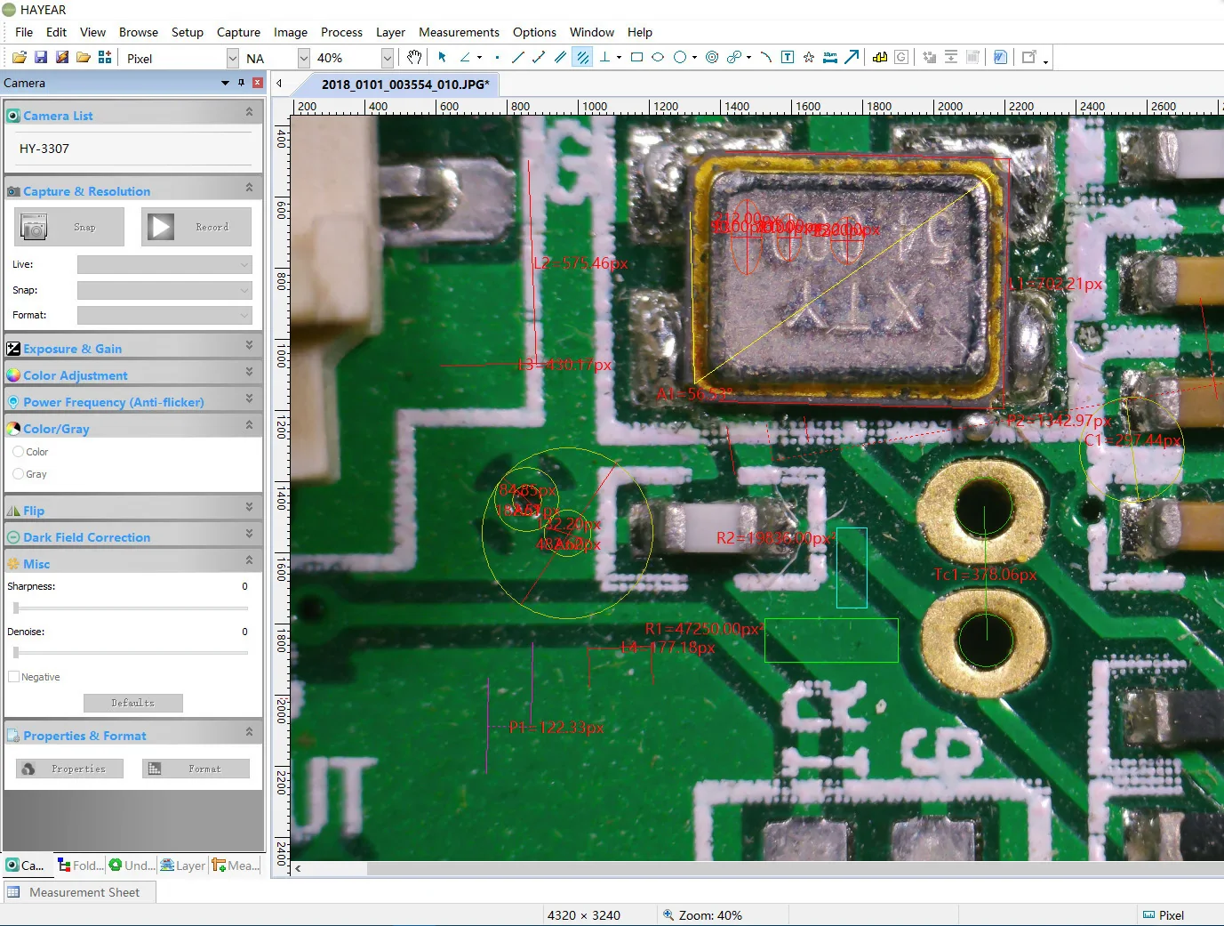 8MP 4K Sony IMX317 Sensor USB 3.0 0.5X Microscope Camera Measurement Electronic Digital Eyepiece for Repair PCB Soldering Jewel - Image 5