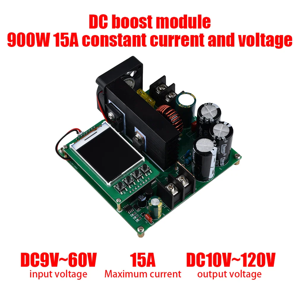 900W 15A Boost Converter DC-DC 9V~60V to 10V-120V LCD Display Control Step Up Module High Precise Voltage Transformer Regulator - Image 10