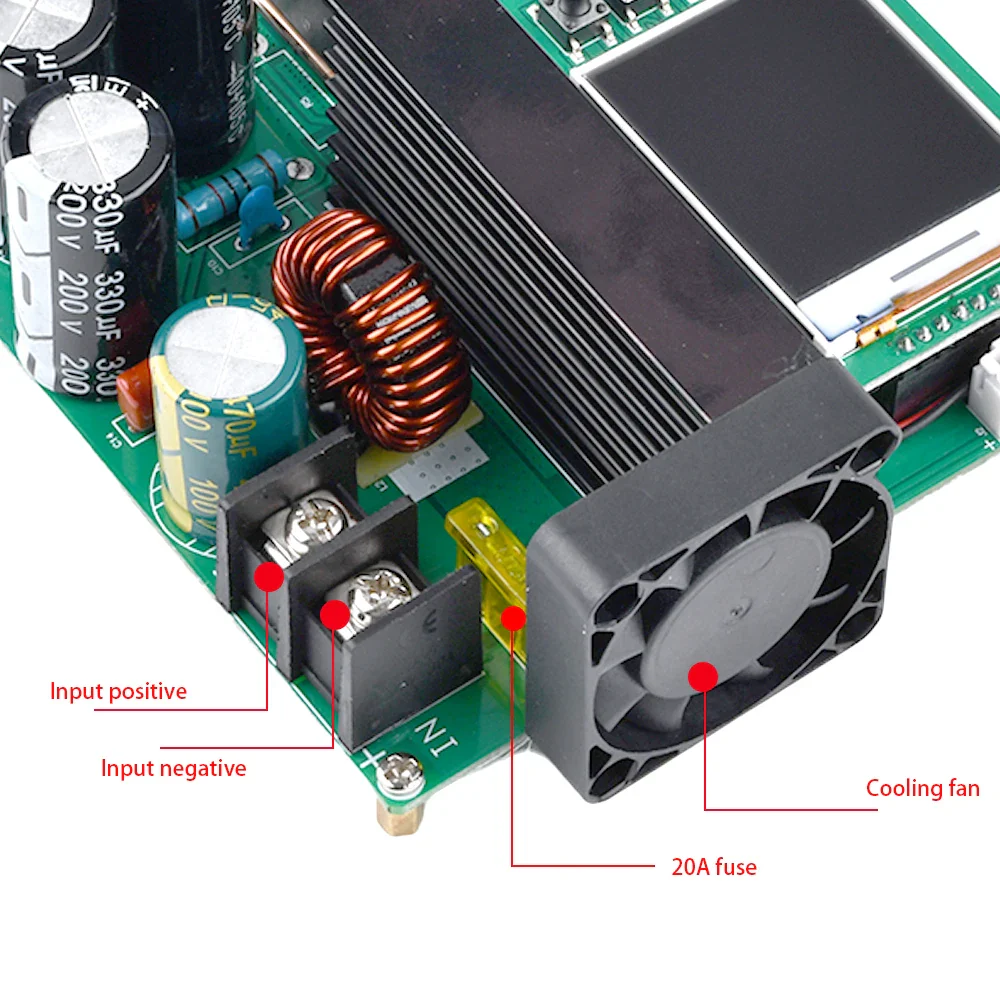 900W 15A Boost Converter DC-DC 9V~60V to 10V-120V LCD Display Control Step Up Module High Precise Voltage Transformer Regulator - Image 5
