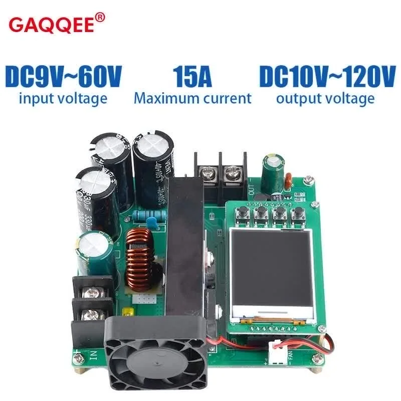 900W 15A Boost Converter DC-DC 9V~60V to 10V-120V LCD Display Control Step Up Module High Precise Voltage Transformer Regulator - Image 7