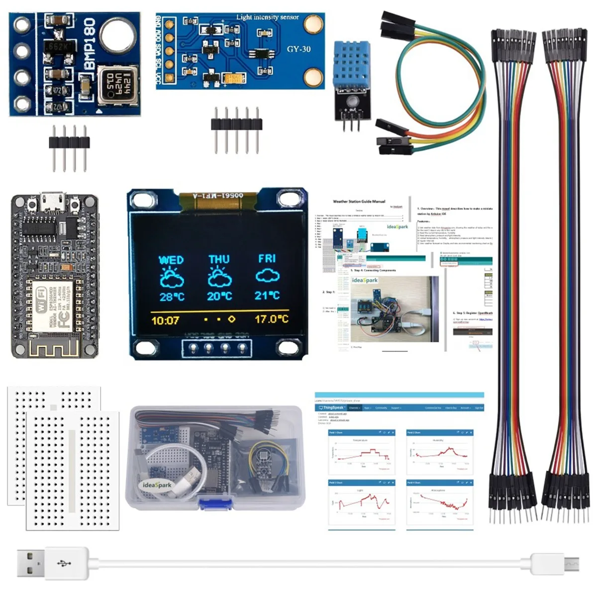 A22I Weather Station Kit Humidity and Environment Pressure Sensor ESP8266 - Image 2