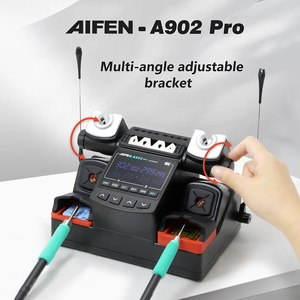AIFEN A902PRO Soldering Station C115 C210 C245 Double Station Welding Rework Station For Cell-Phone PCB IC Repair Solder Tools - Image 4