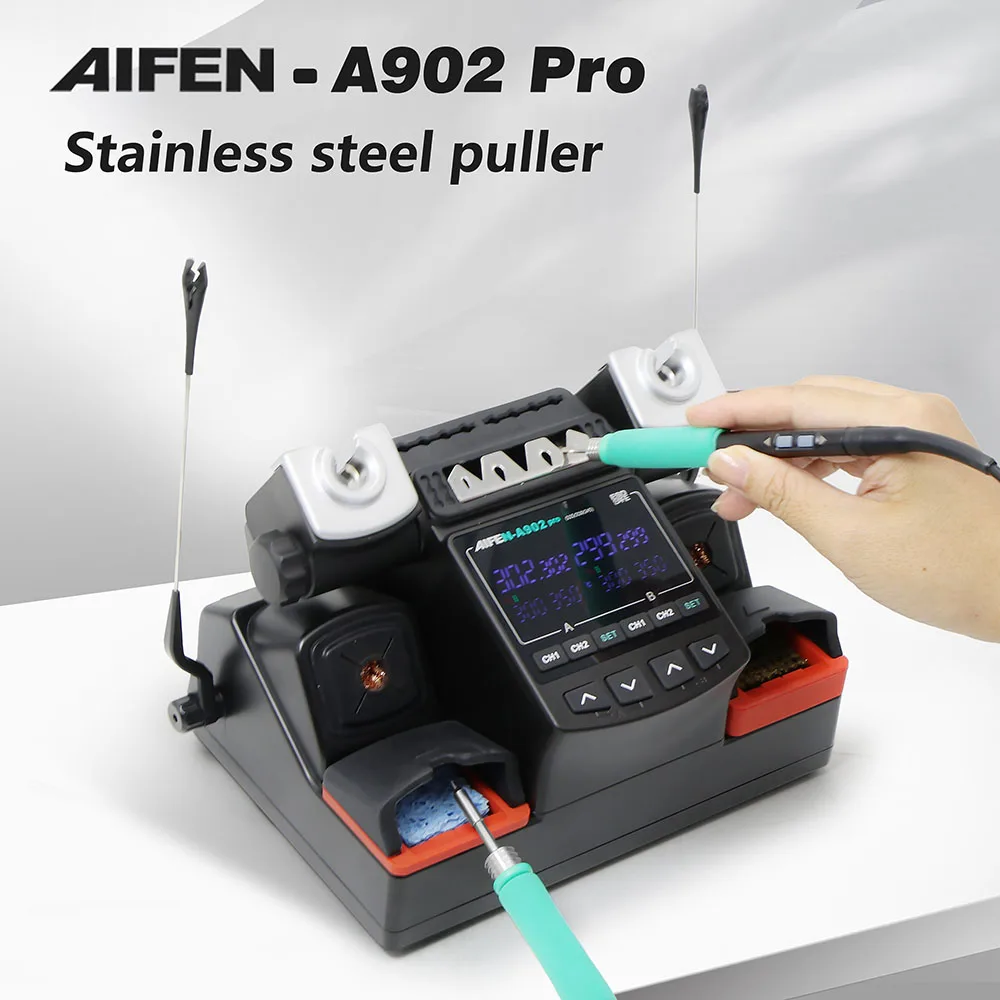 AIFEN A902PRO Soldering Station C115 C210 C245 Double Station Welding Rework Station For Cell-Phone PCB IC Repair Solder Tools - Image 5