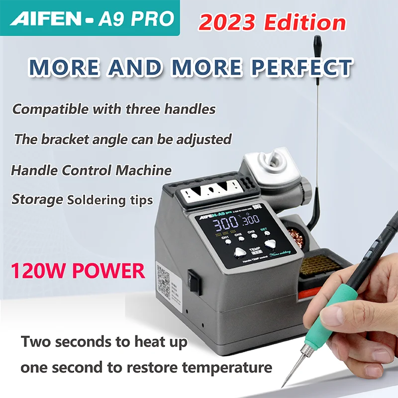 AIFEN A9PRO Soldering Station Compatible SUGON Soldering Iron Tip 210/245/115 Handle Control Temperature Welding Rework Station - Image 3